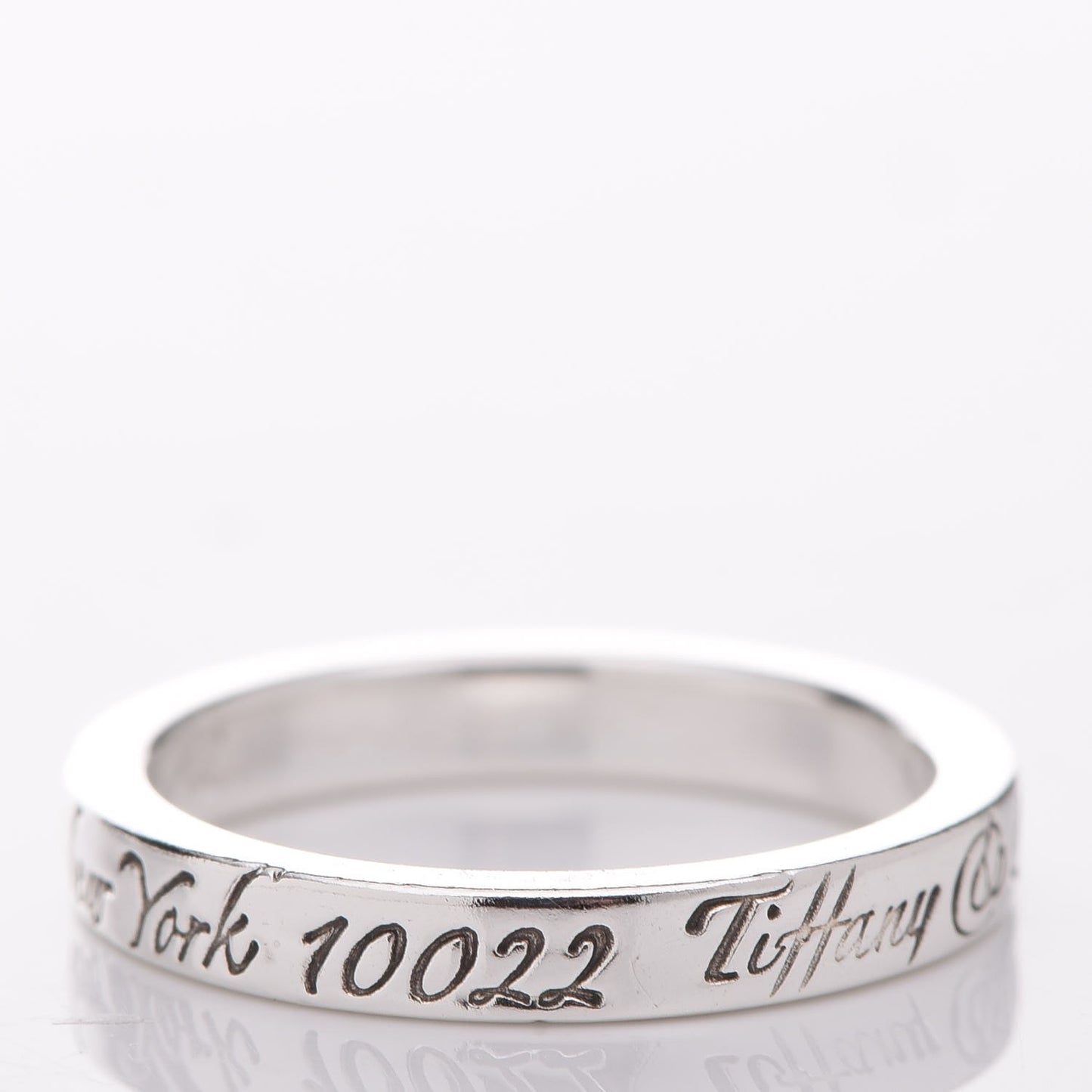Sterling Silver Notes Narrow Ring 48 4.25