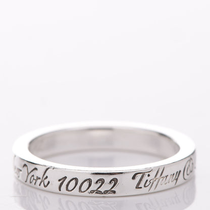 Tiffany Sterling Silver Notes Narrow Ring 48 4.25 5 of 8