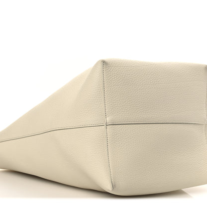 The Row Grained Calfskin Large N/S Park Tote Ivory 9 of 11