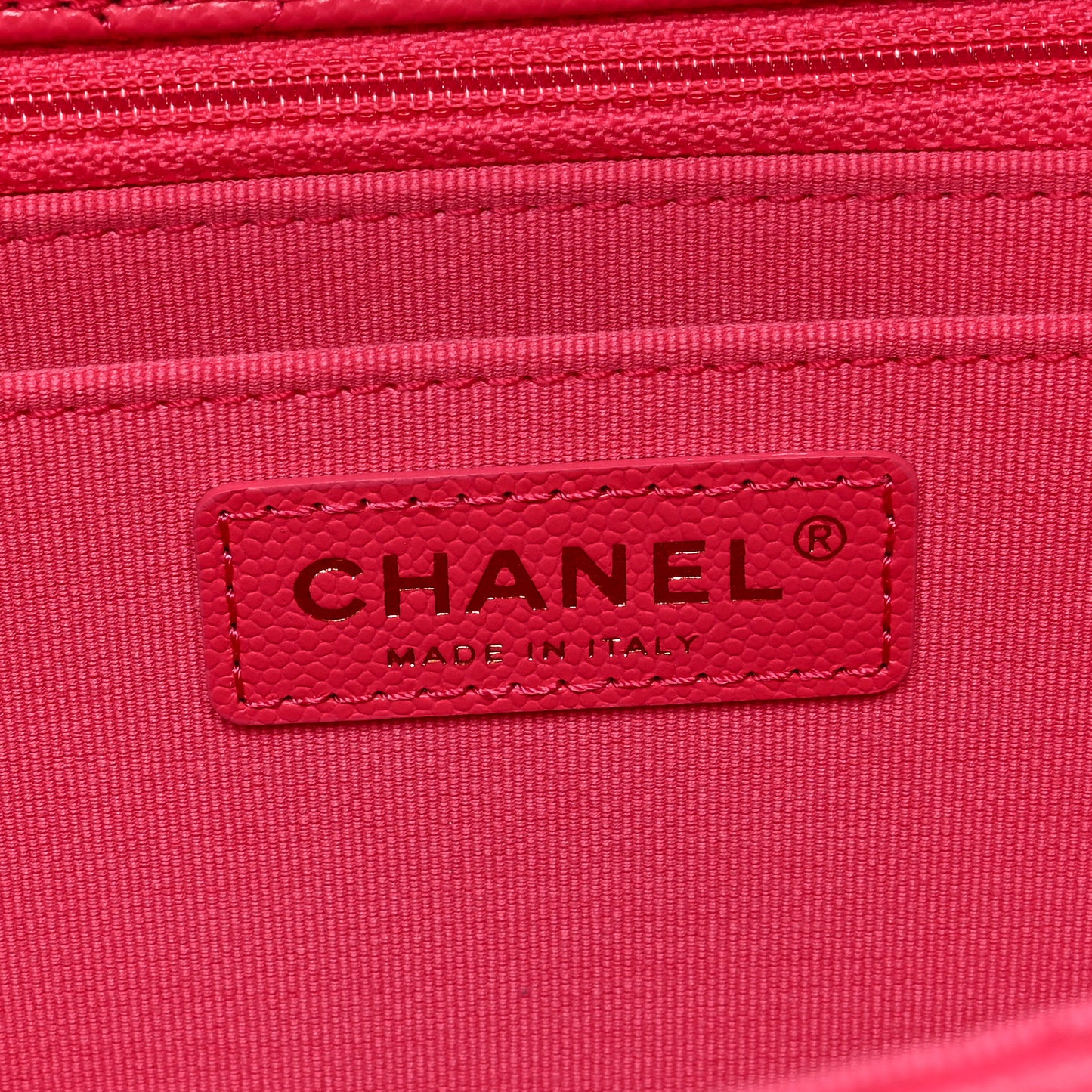 Caviar Quilted XXL Travel Flap Bag Dark Pink