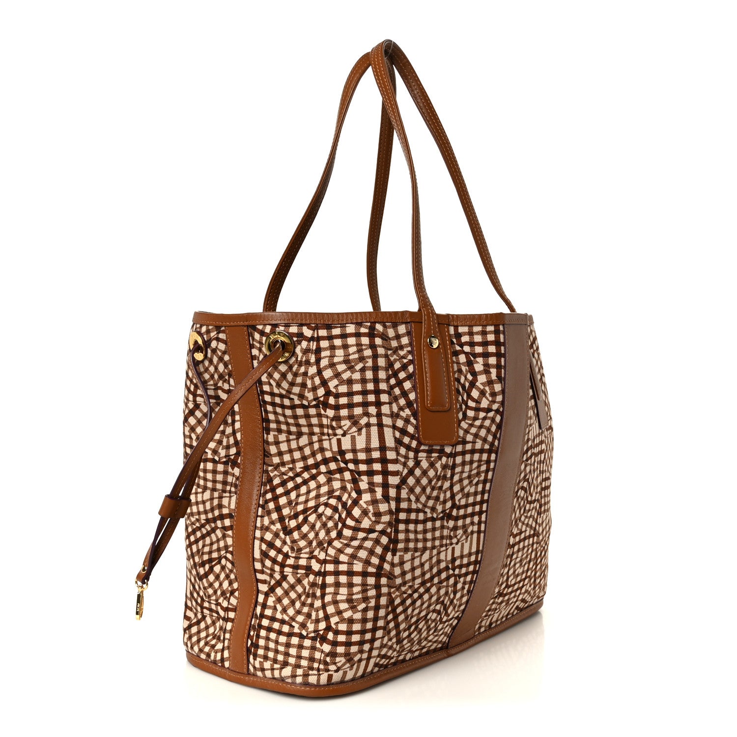 MCM Visetos Medium Liz Reversible Shopper Tote Cognac 5 of 17