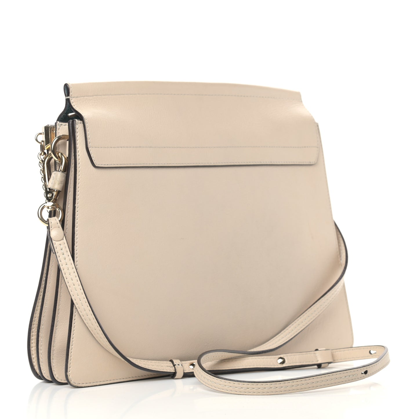 Calfskin Pineapple Perforated Medium Faye Shoulder Bag Abstract White