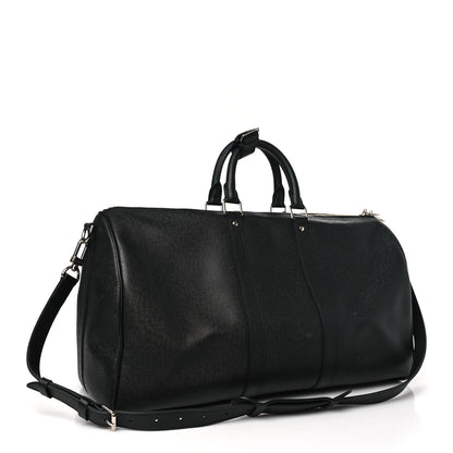 Louis Vuitton Taiga Keepall Bandouliere 45 Black 2 of 8