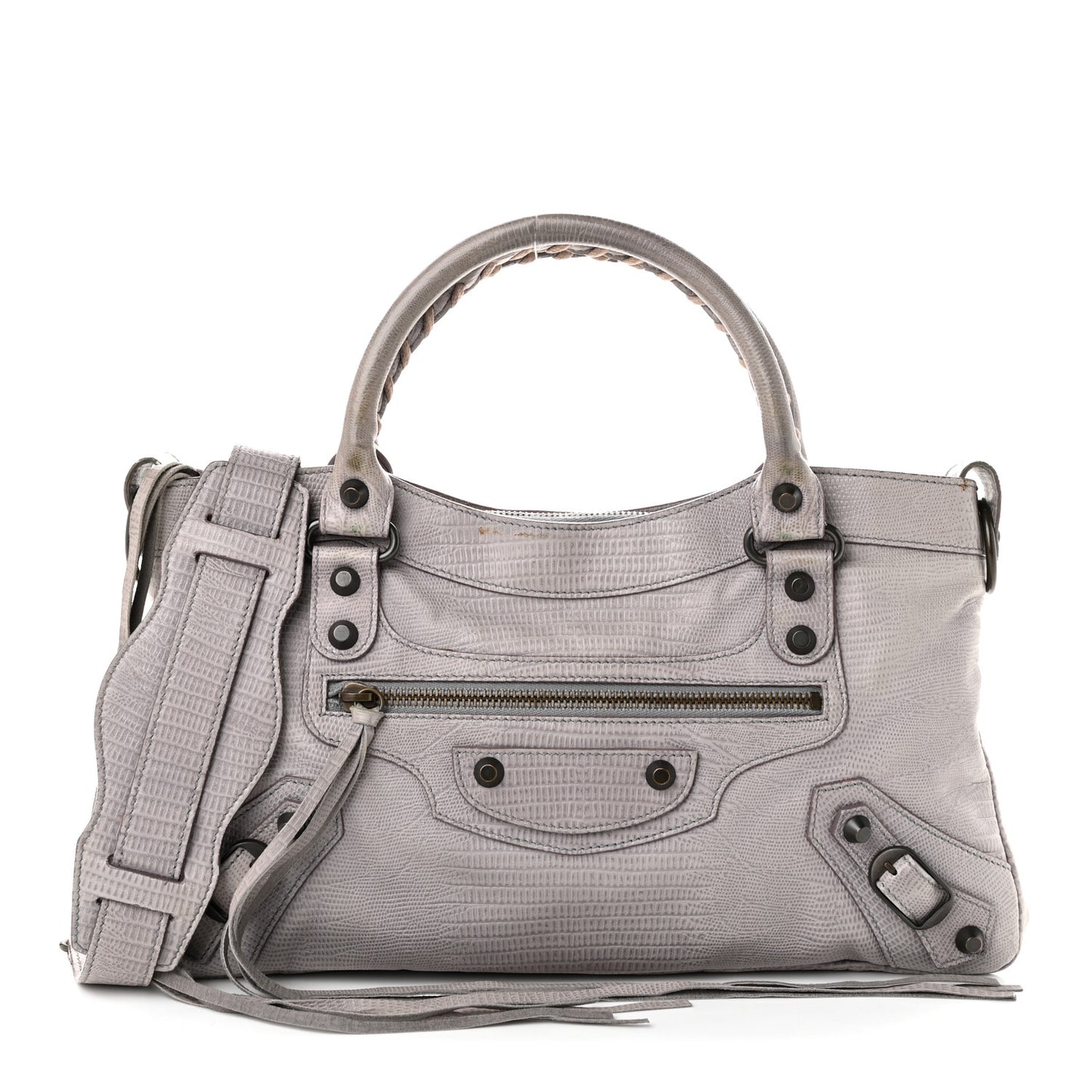 Agneau Lizard Embossed Classic Hardware First Fer