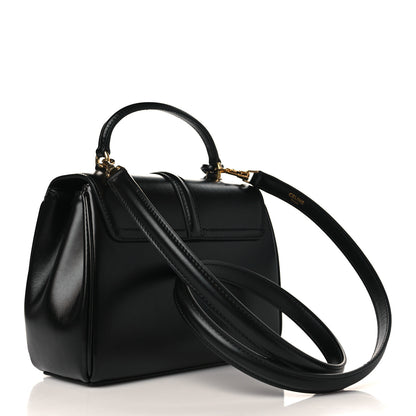 Celine Satinated Calfskin Mini 16 Top Handle Bag Black 3 of 10