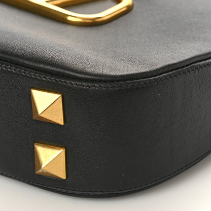 Valentino Garavani Calfskin Stud Sign Zip Hobo Black 8 of 8