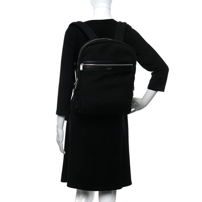 Saint Laurent Canvas City Laptop Backpack Black 3 of 10