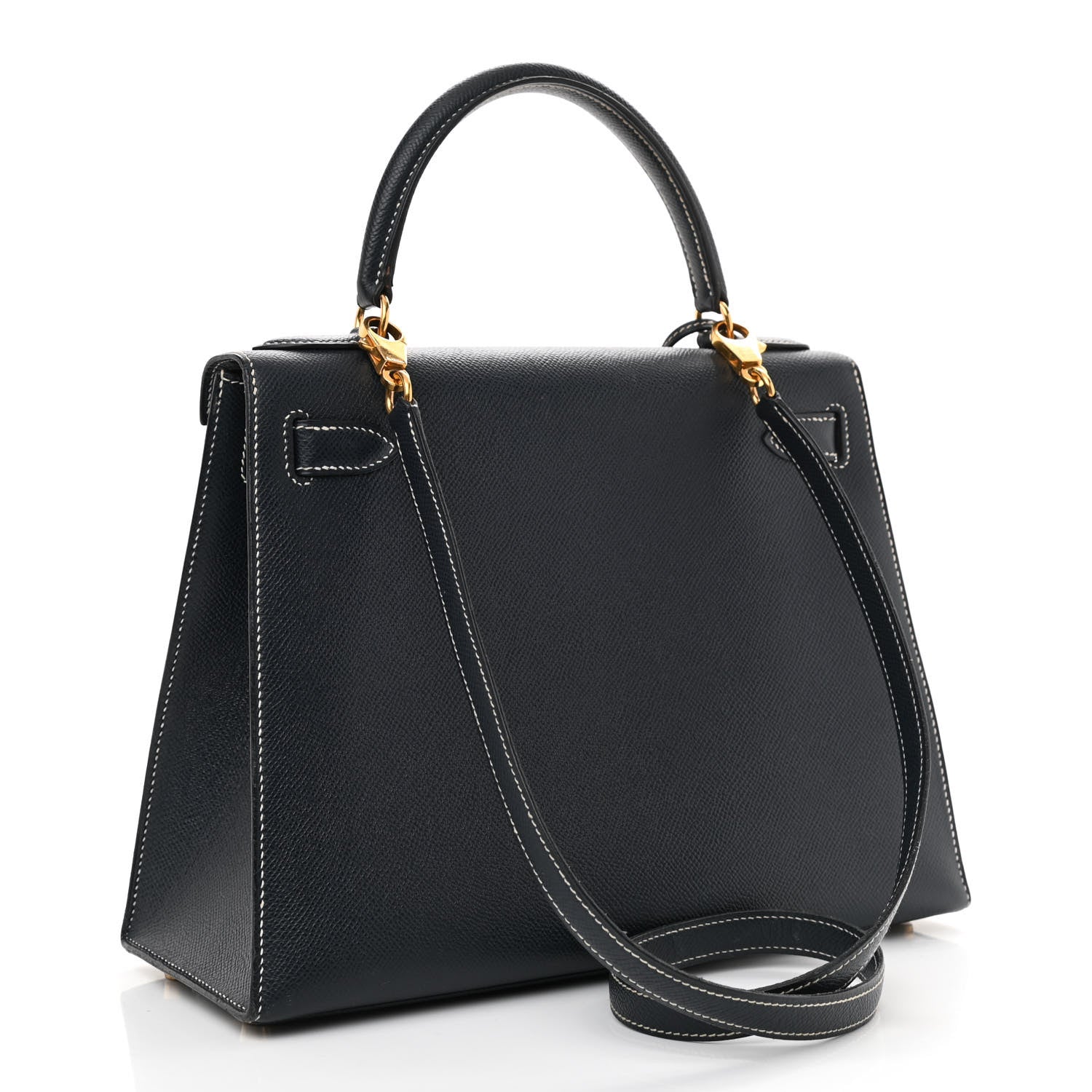 Hermes Courchevel Kelly Sellier 28 Bleu Marine 3 of 11
