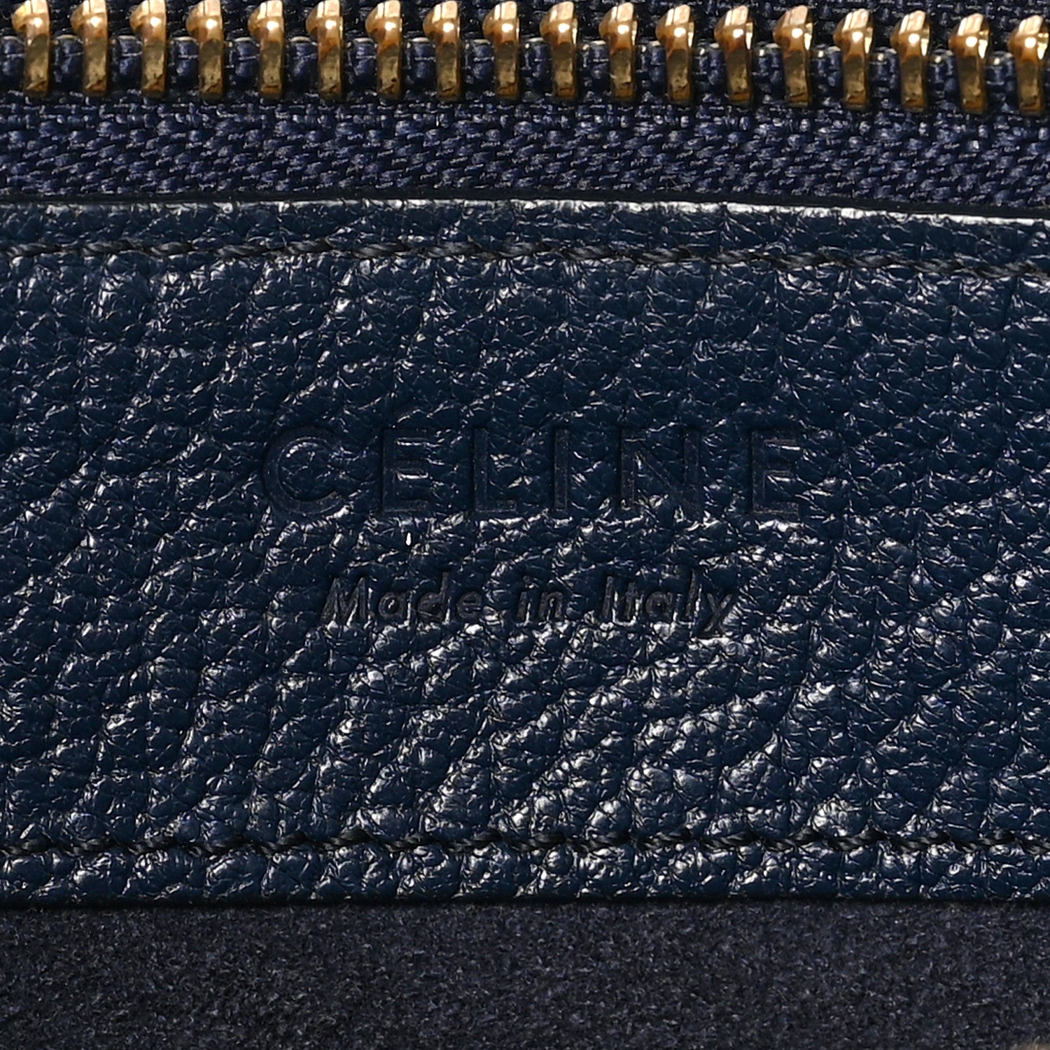 Celine Goatskin Large Trio Crossbody Bag Dark Blue 6 of 10