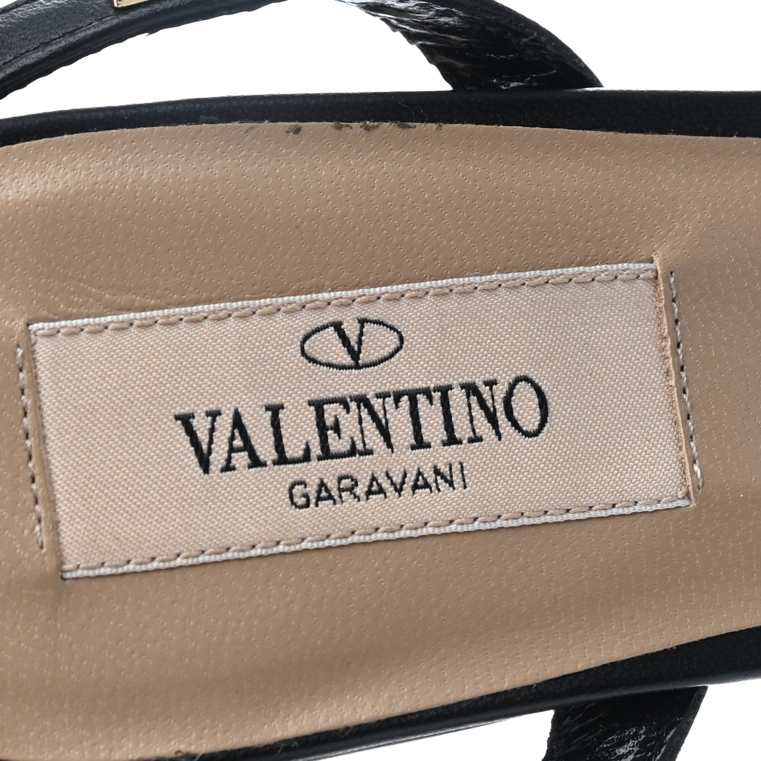 Valentino Garavani Calfskin Rockstud 35/75mm Platform Sandals 37 Black 7 of 8