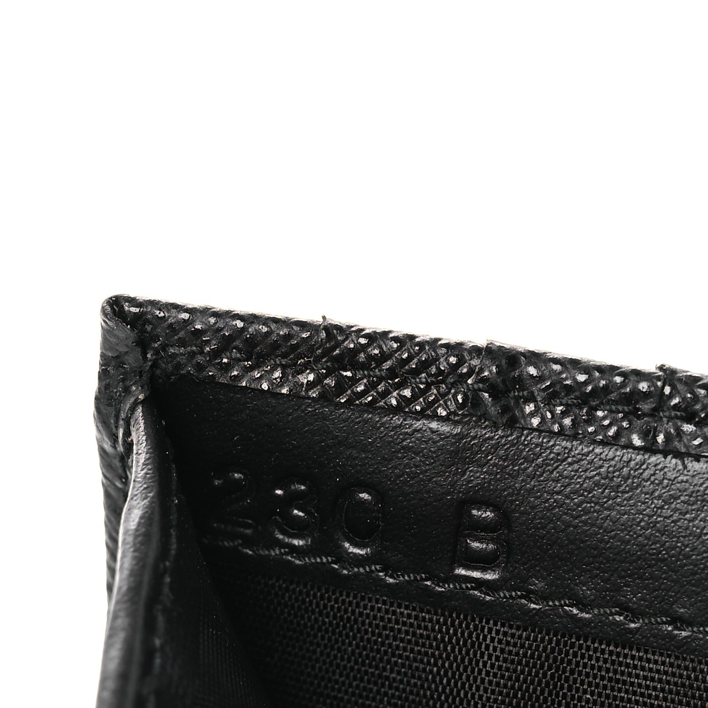 Saffiano Small Triangle Wallet Black