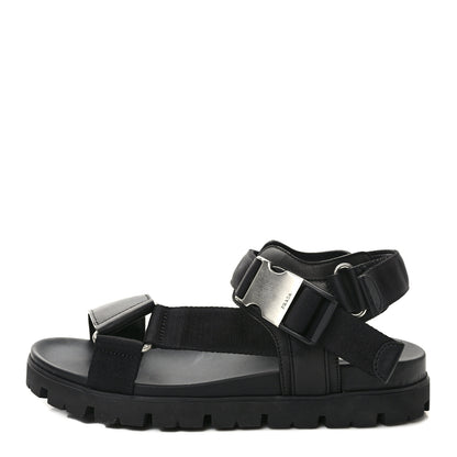 Prada Re-Nylon Sporty Tape Mens Sandals 6 Black 1 of 8