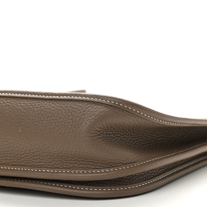 Hermes Taurillon Clemence Evelyne III PM Etoupe 9 of 9