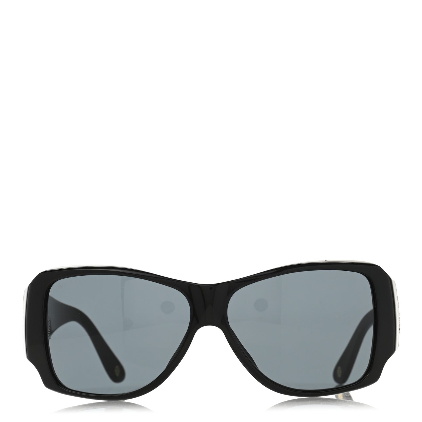 Black Crystal CC Logo Sunglasses 5096-B Black