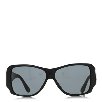 Chanel Black Crystal CC Logo Sunglasses 5096-B Black 2 of 8