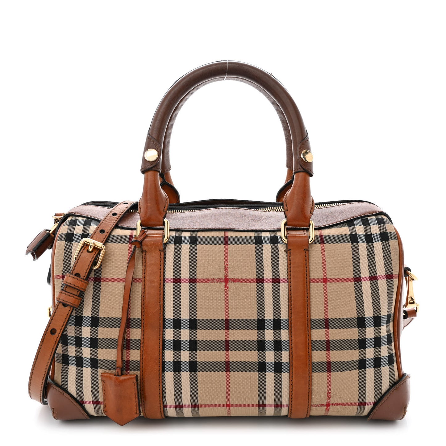 Horseferry Check Medium Alchester Bowling Bag Tan