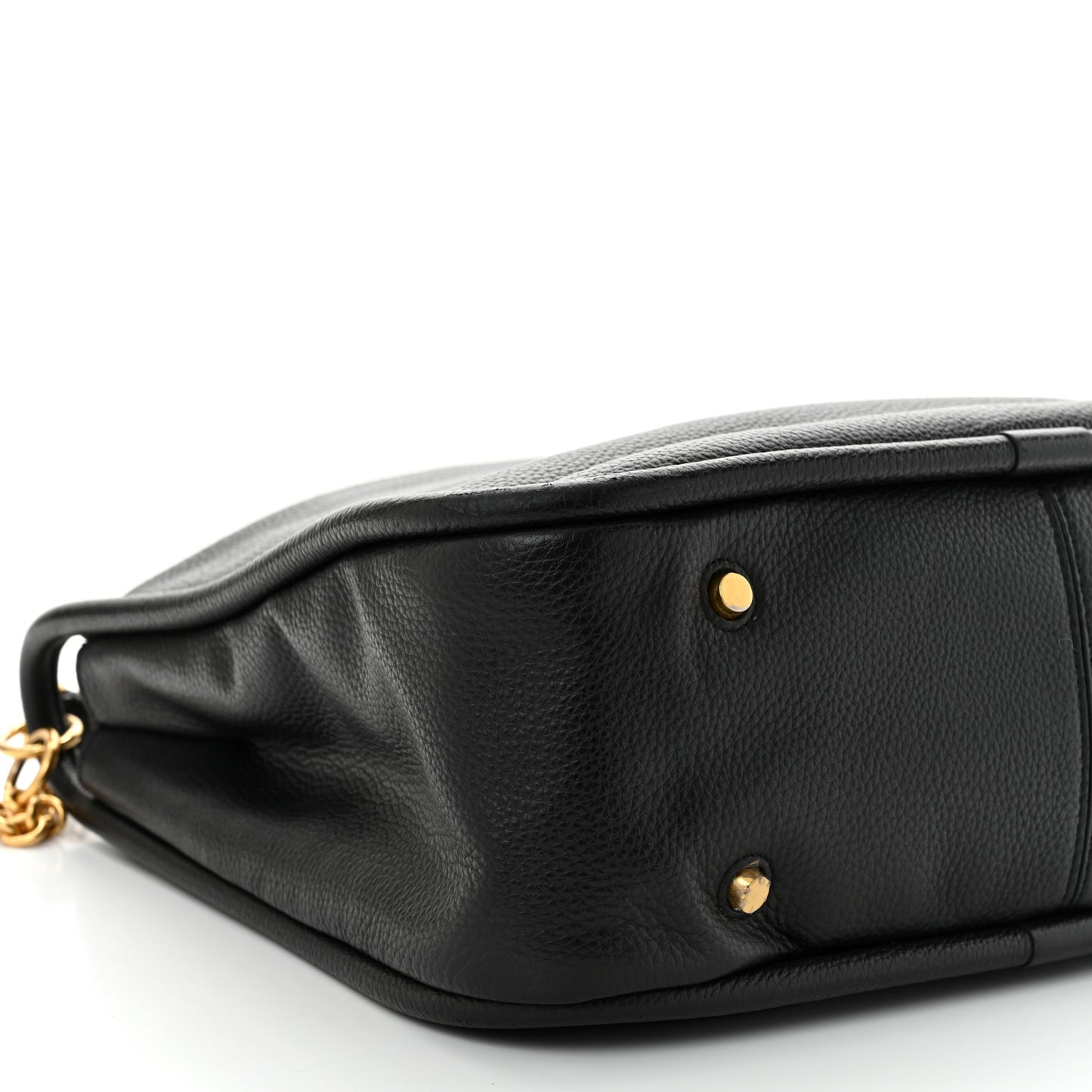 Small Classic Grain Leighton Black