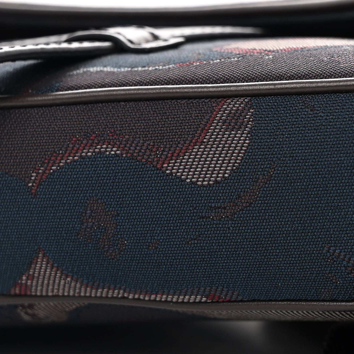 Christian Dior X PETER DOIG Denim Camouflage Saddle Bag Brown 9 of 9