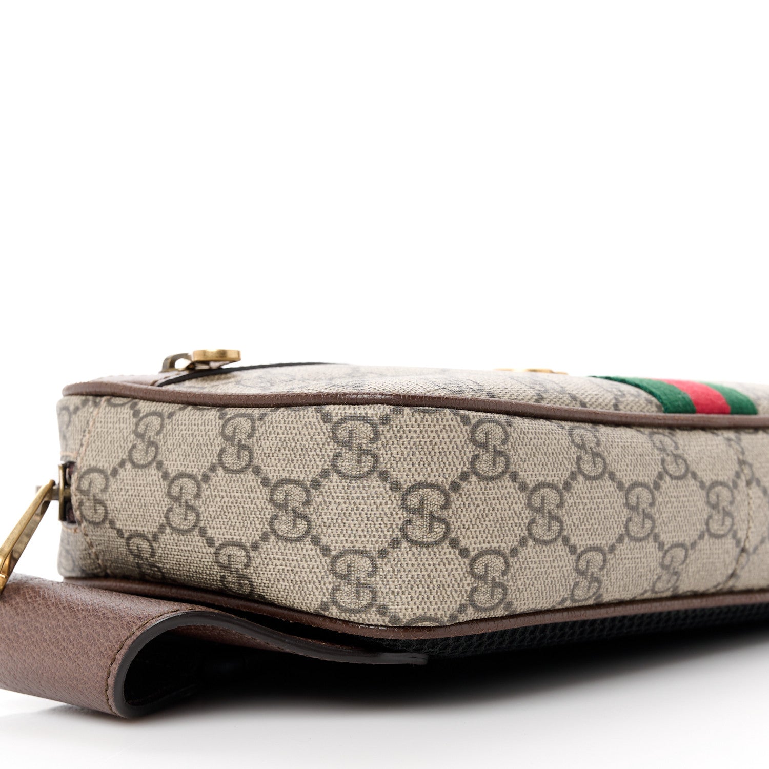 Gucci Soft GG Supreme Monogram Medium Ophidia Belt Bag Dark Brown 10 of 13