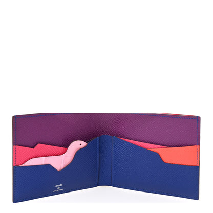 Hermes Epsom Matte Alligator Histoire Naturelle Wallet Cold Colors 5 of 7
