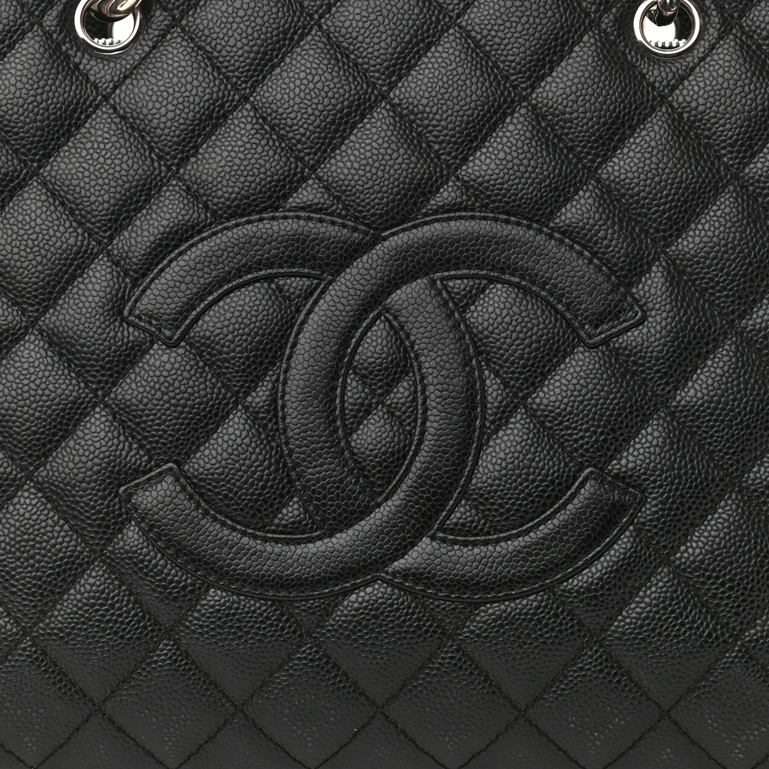 Chanel Caviar Quilted Grand Shopping Tote GST Black 8 of 11