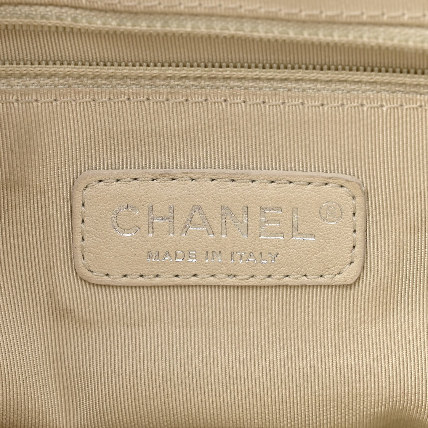 Washed Lambskin Quilted Large Chain Around Messenger Taupe