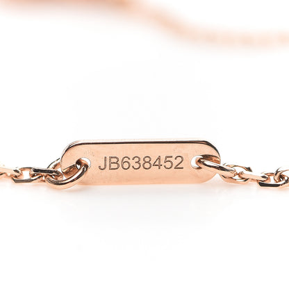 Van Cleef & Arpels 18K Rose Gold Carnelian Sweet Alhambra Bracelet 5 of 7