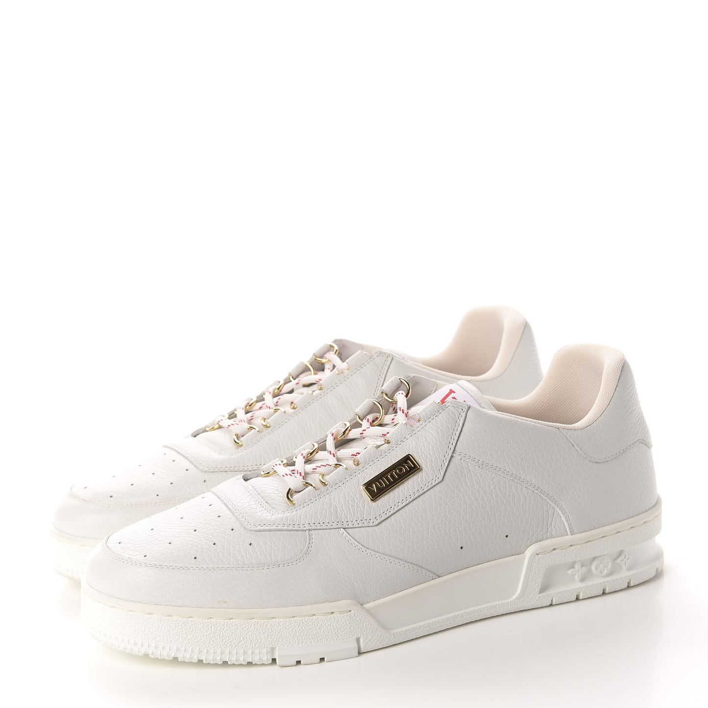 Calfskin Mens LV Trainer Sneaker 9.5 White