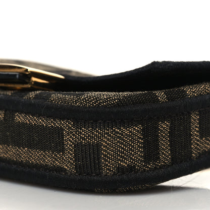 Fendi Fabric Jacquard FF 1974 Nano Baguette Charm Tobacco Moro Black 10 of 10