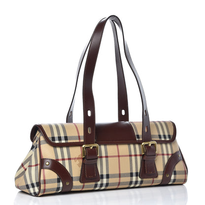 Burberry Haymarket Check Buckle Satchel 3 of 11