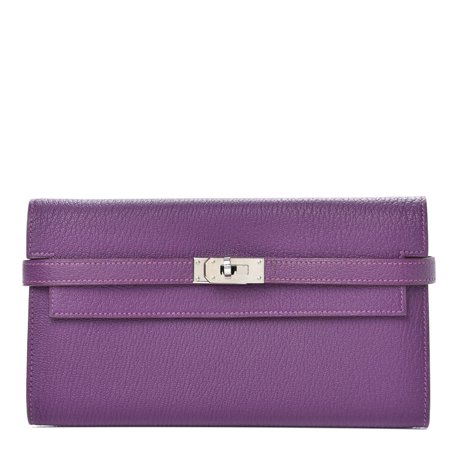 Chevre Mysore Kelly Longue Wallet Violet
