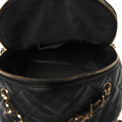 Chanel Caviar Quilted Medium Zip Around Backpack Black 5 of 11