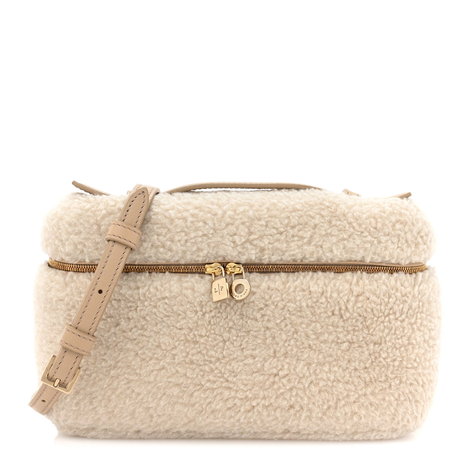 Loro Piana CashFur Calfskin L19 Extra Pocket Pouch Ancient Paper 1 of 8