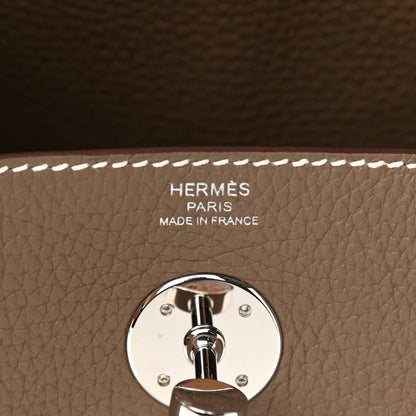 Hermes Taurillon Clemence Lindy 26 Etoupe 11 of 18