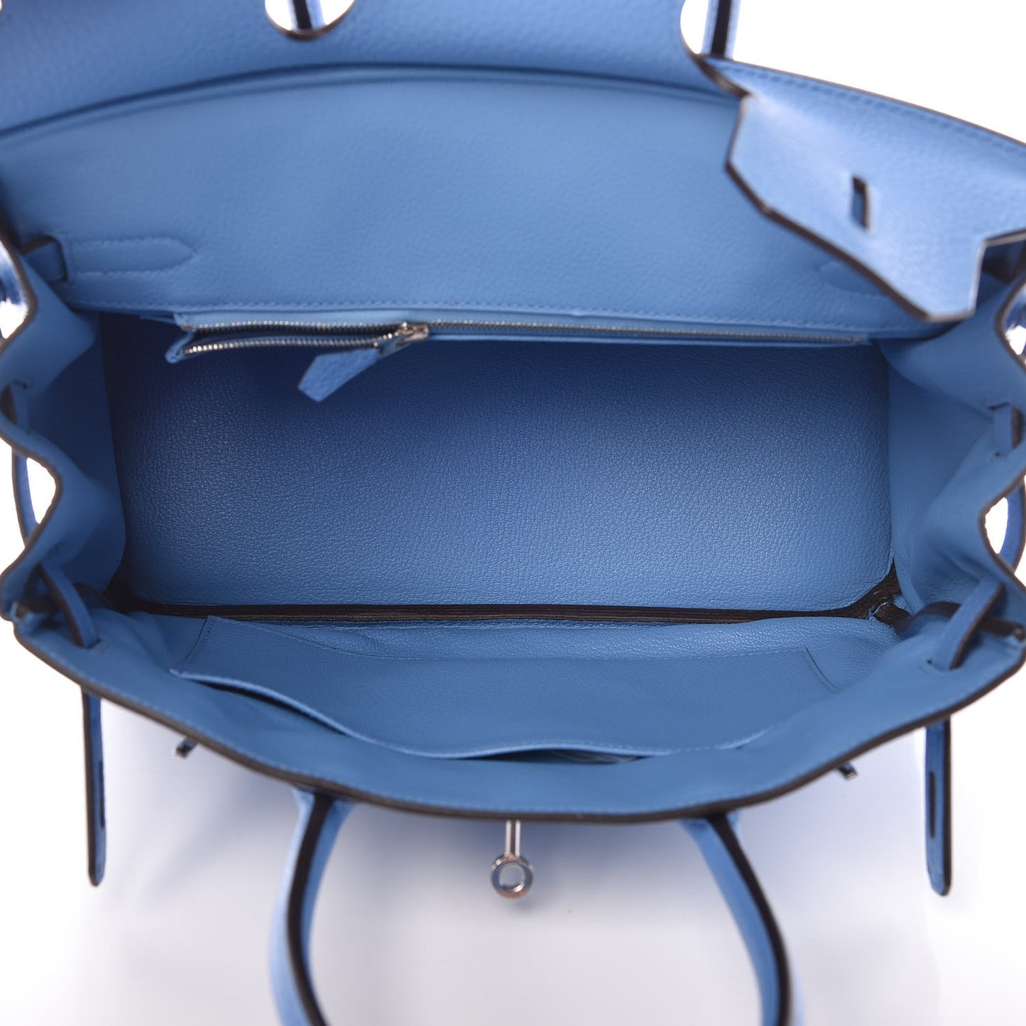 Taurillon Clemence Birkin 30 Bleu Paradis