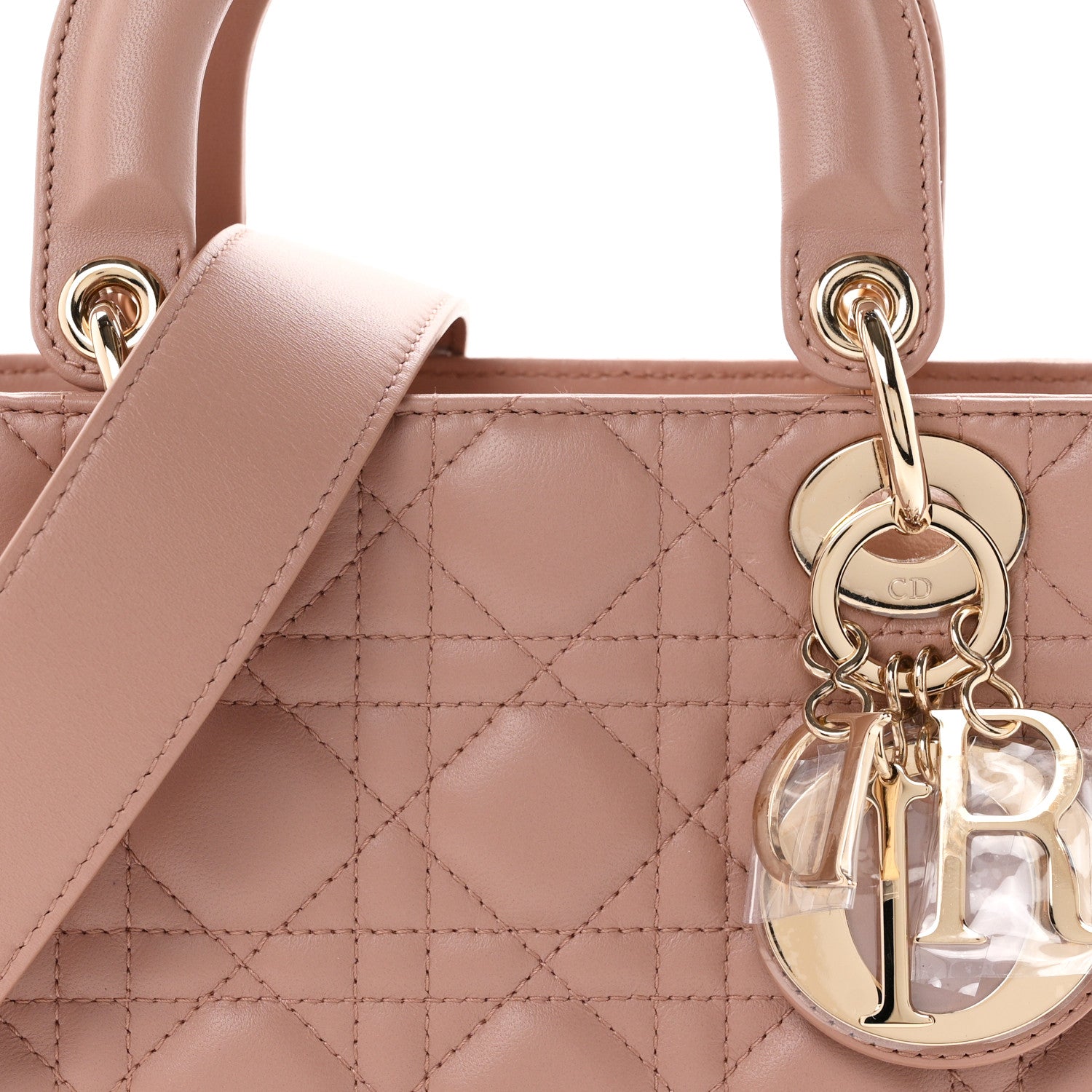 Christian Dior Lambskin Cannage Small My ABCDior Lady Dior Fard 8 of 11