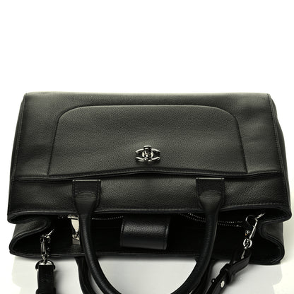 Chanel Grained Calfskin Small Neo Executive Shopper Tote Black 7 of 8