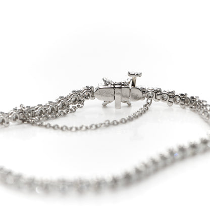 Tiffany Platinum Diamond 3.08ctw Victoria Tennis Bracelet 4 of 4