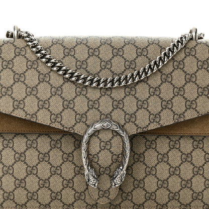Gucci GG Supreme Monogram Medium Dionysus Shoulder Bag Taupe 8 of 13