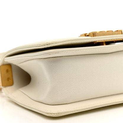 Chanel Caviar Quilted Mini Boy Flap White 9 of 10