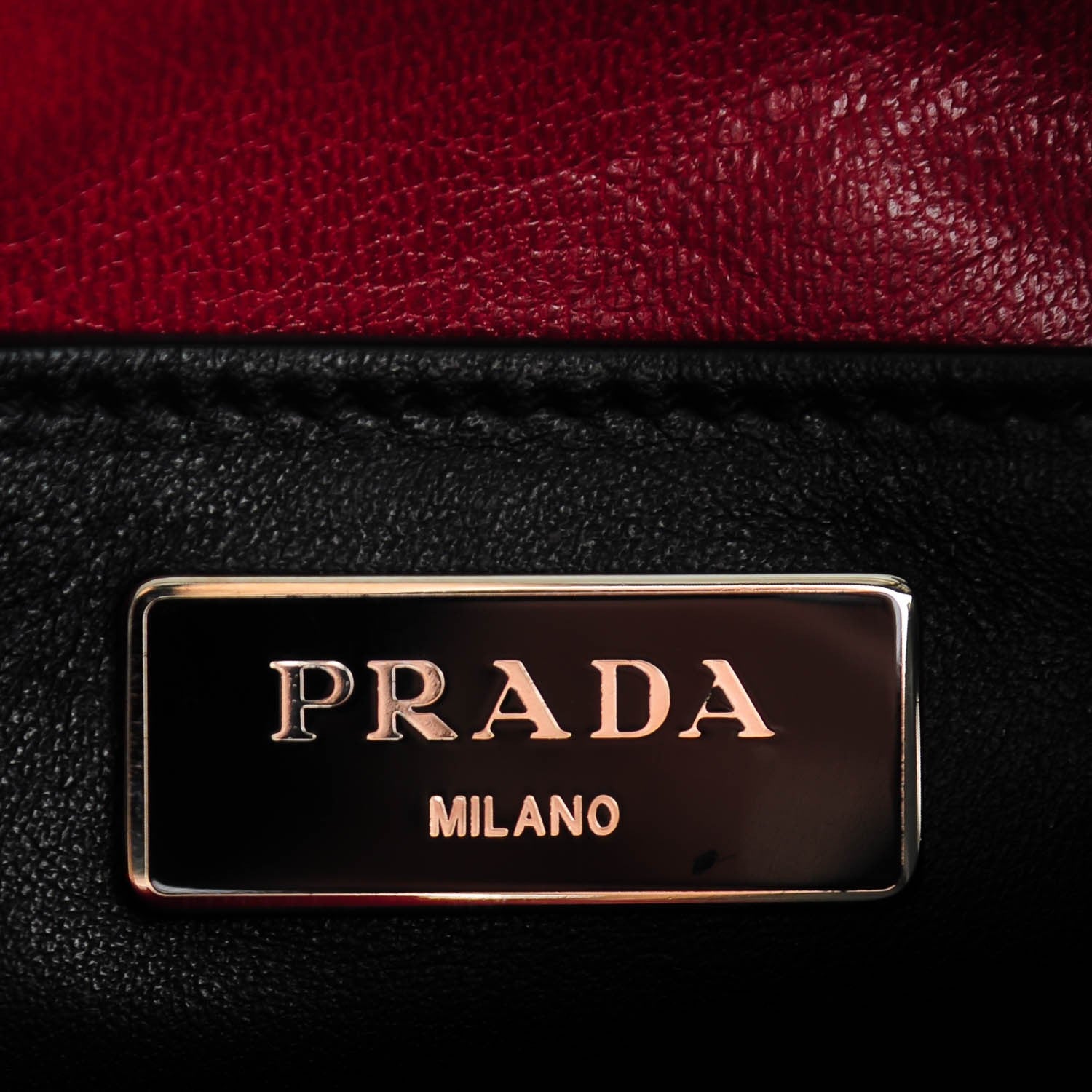 Prada Soft Calf Studded Drawstring Bag Nero Black 6 of 8
