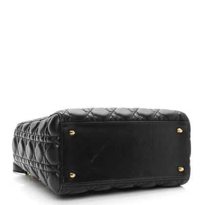 Christian Dior Lambskin Cannage Medium Lady Dior Black 4 of 11