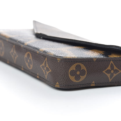 Louis Vuitton Monogram Animal Print Pochette Felicie Chain Wallet 10 of 11