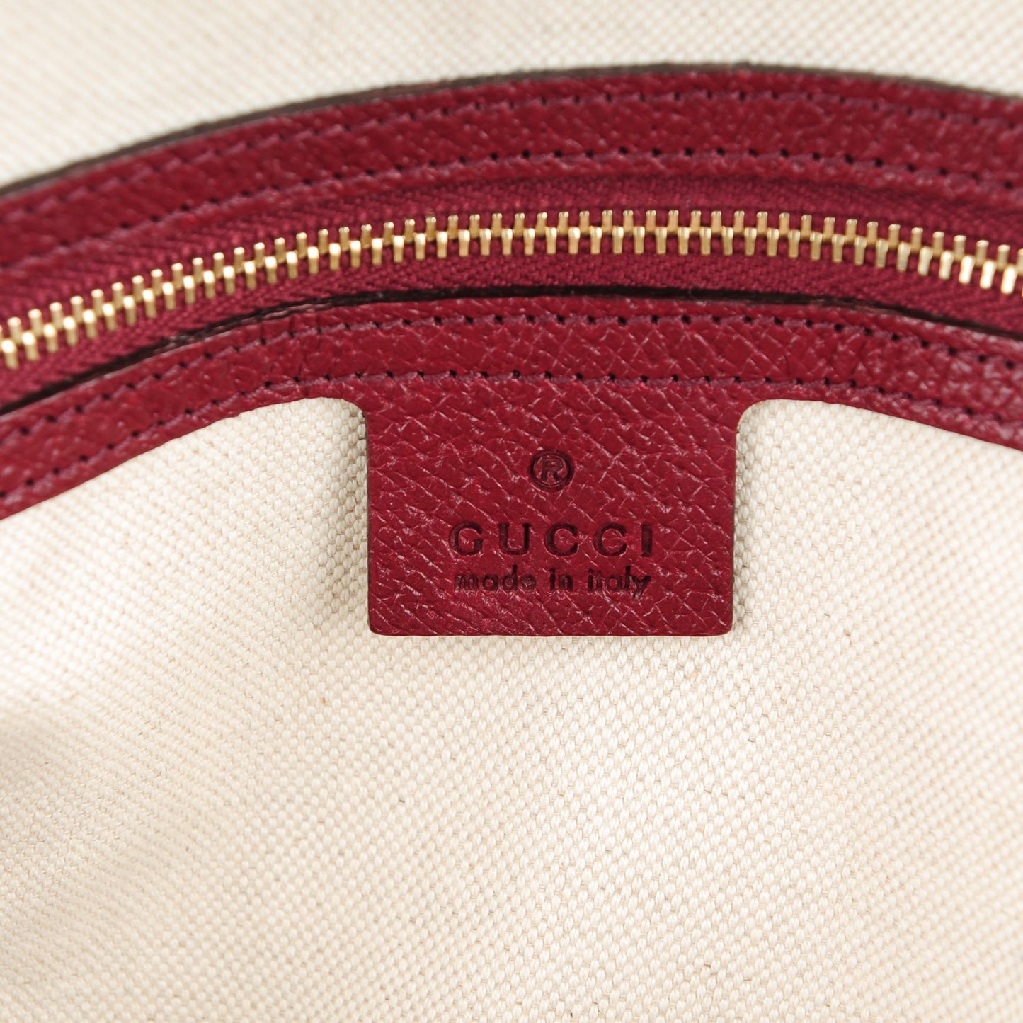 Monogram Medium Bree Shoulder Bag Ruby Red