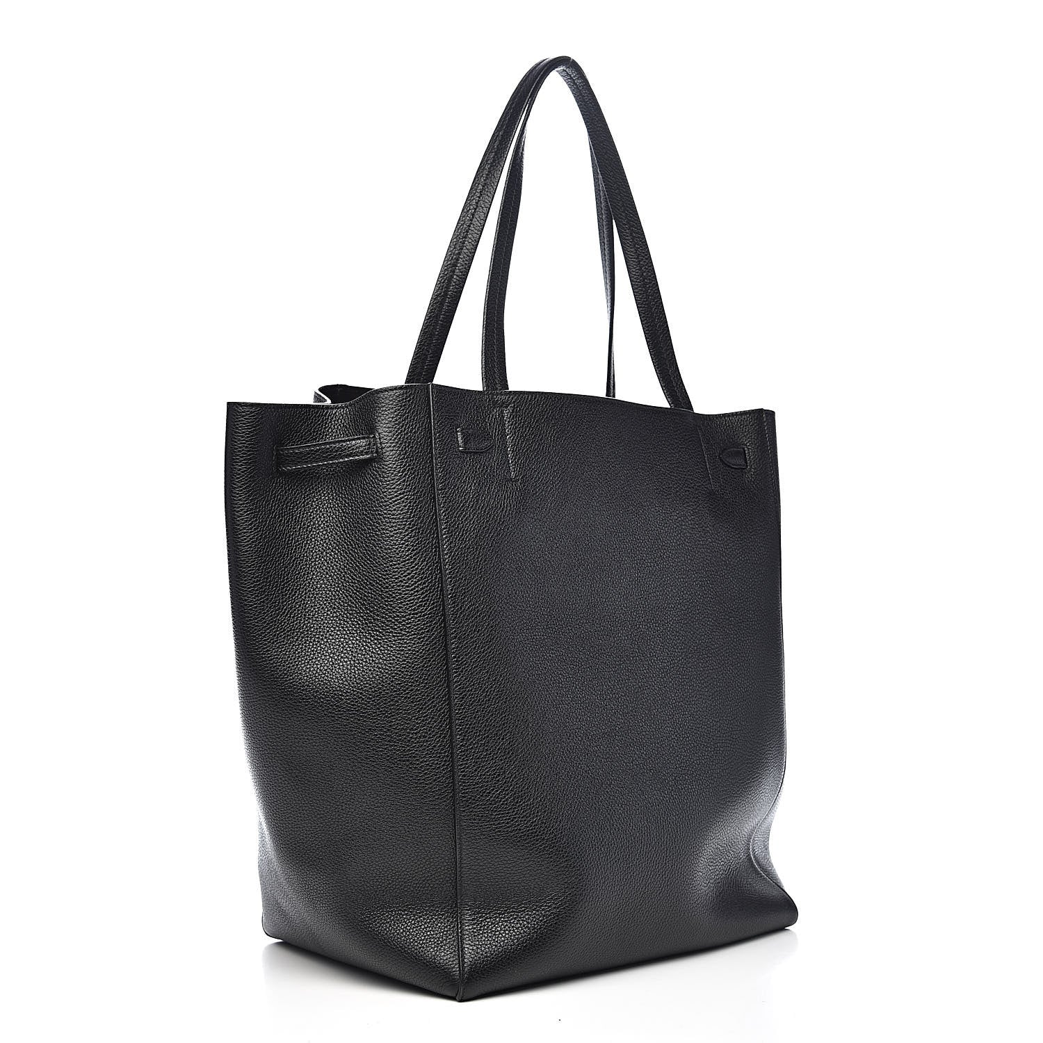 Celine Soft Grained Calfskin Medium Belt Cabas Phantom Black 3 of 10