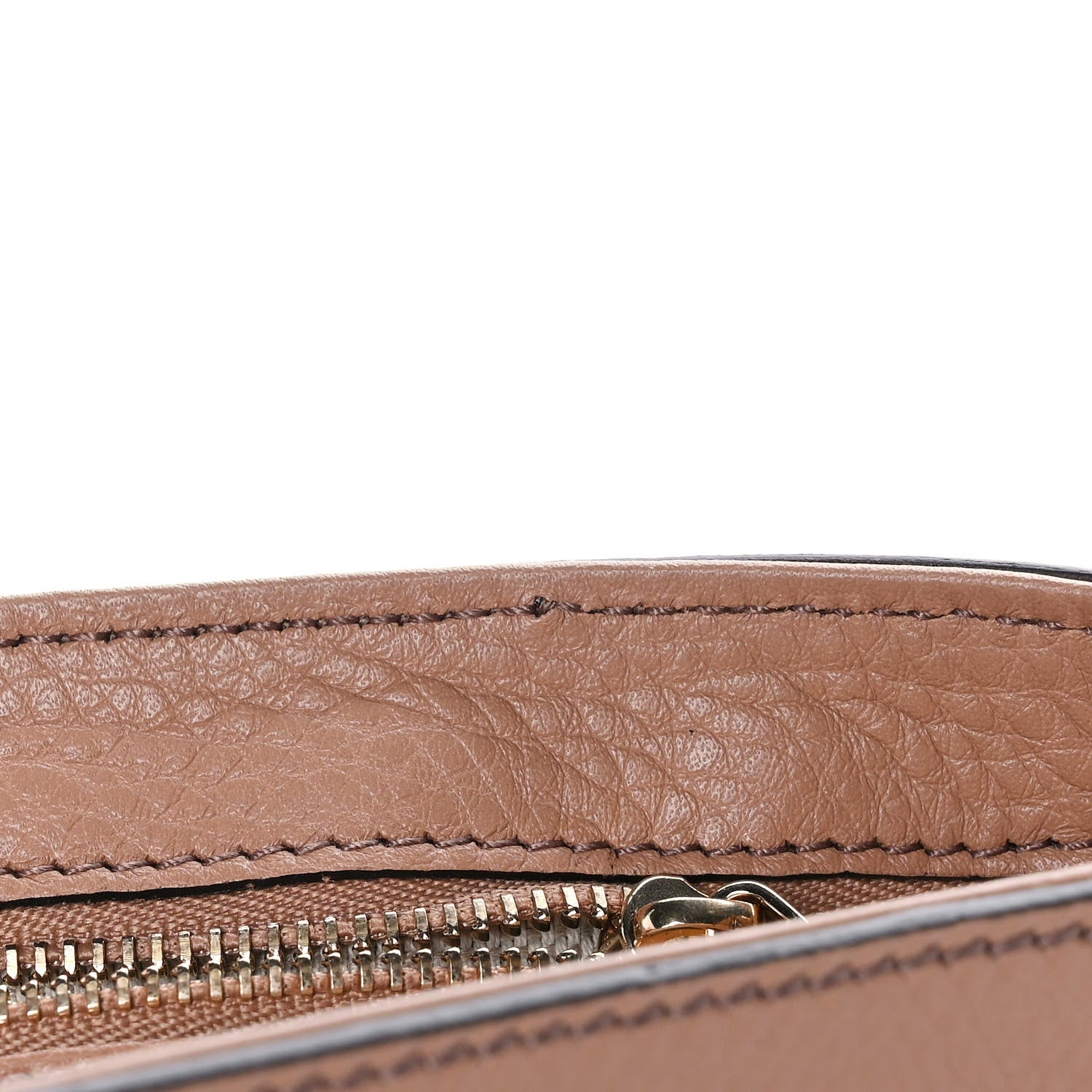 Gucci Pebbled Calfskin Medium Soho Flap Crossbody Camelia 12 of 12