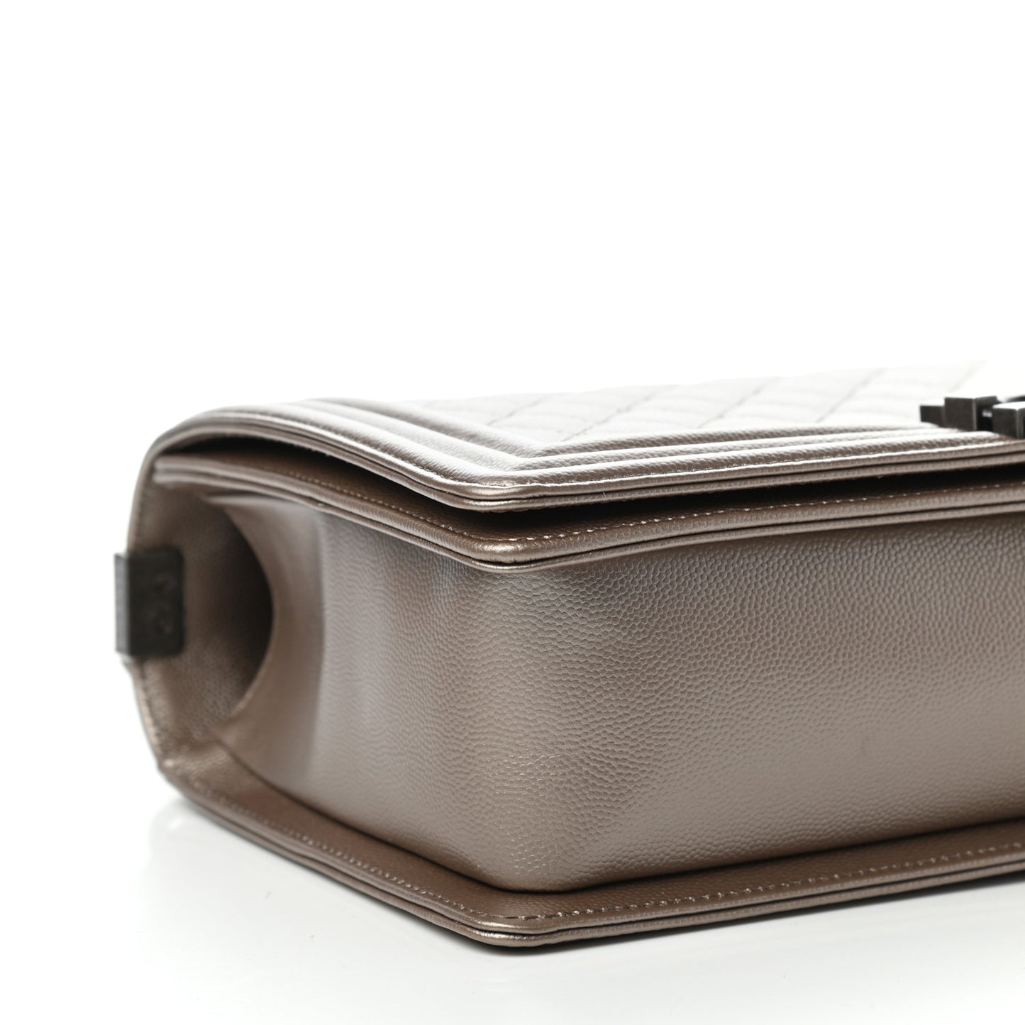 Metallic Caviar Quilted New Medium Boy Flap Copper