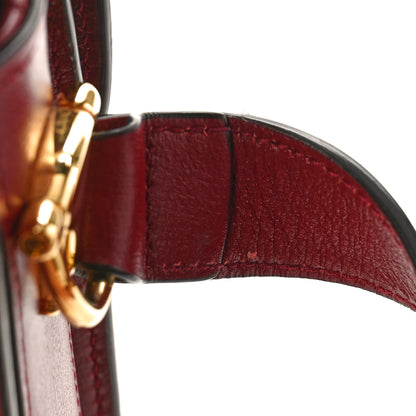 Gucci Azalea Calfskin Horsebit 1955 Shoulder Bag New Cherry Red 12 of 13