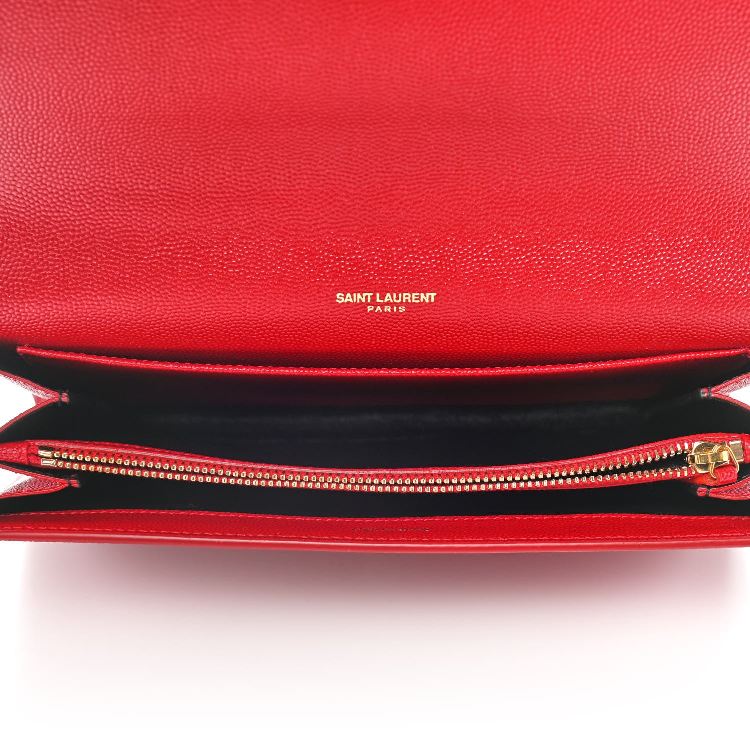 Saint Laurent Grain De Poudre Mini Uptown Crossbody Bag Red 5 of 11