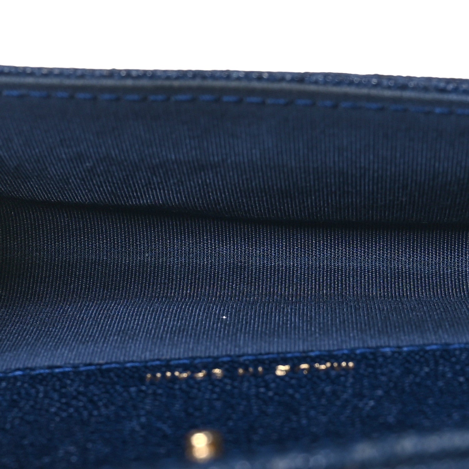 Chanel Caviar Quilted Boy Flap Card Holder Navy 5 of 9